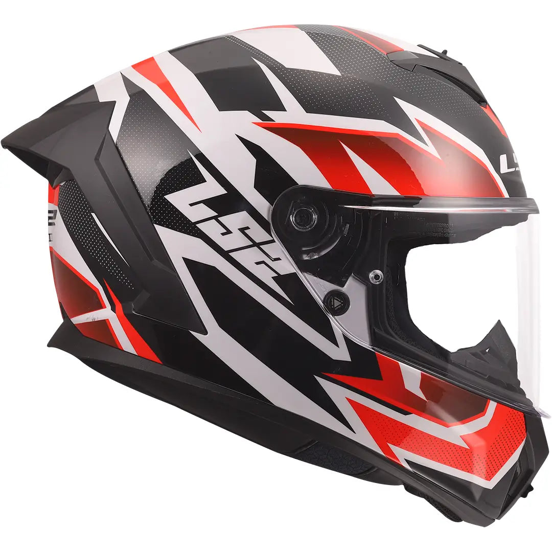 LS2 FF820 Rapid III Xtrem Helmet - Black/White/Red Gloss
