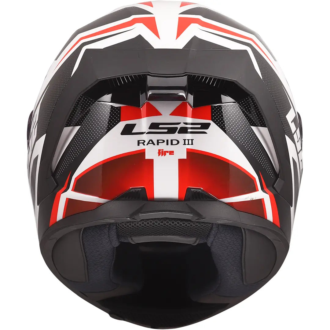 LS2 FF820 Rapid III Xtrem Helmet - Black/White/Red Gloss