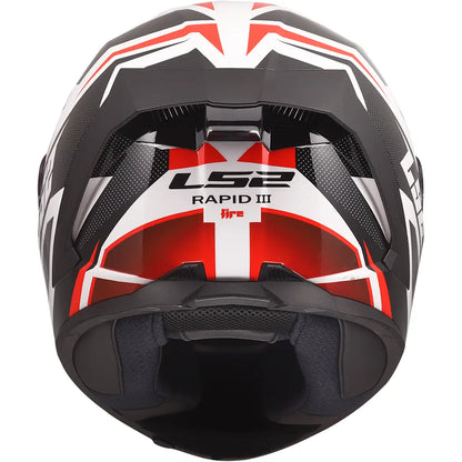 LS2 FF820 Rapid III Xtrem Helmet - Black/White/Red Gloss