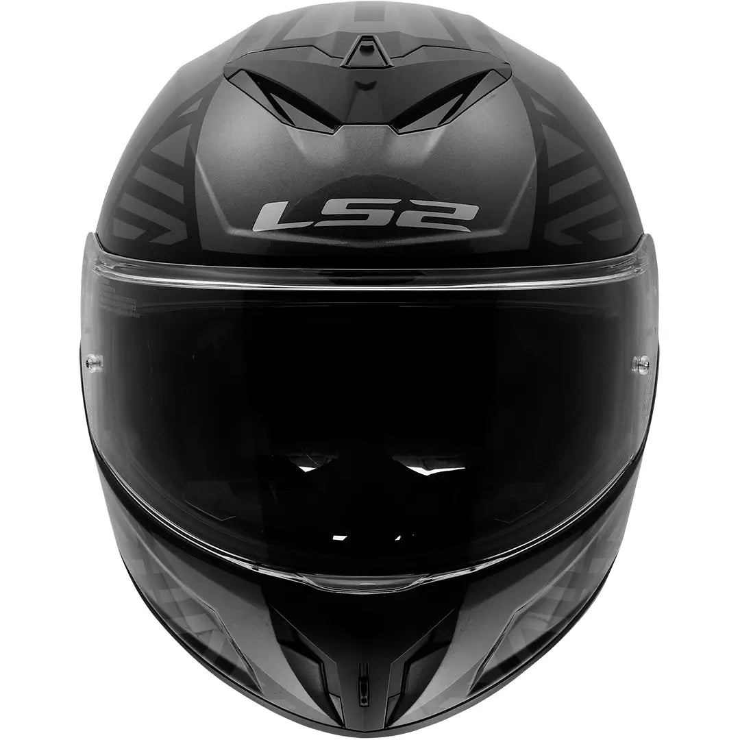Casco LS2 FF820 Rapid III Labyrinth - Negro/Gris Brillo