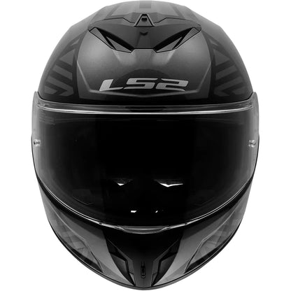 Casco LS2 FF820 Rapid III Labyrinth - Negro/Gris Brillo