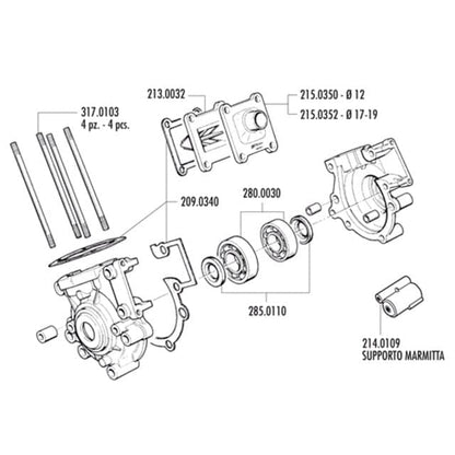 Carter completo MBK 51 Polini