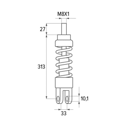 Amortiguador trasero ZIP 97-01 / NRG / Runner Polini