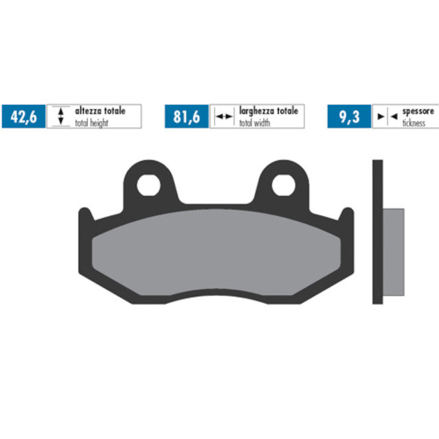 Pastillas de freno delanteras Honda SH 125 01-08 For Race Polini - orgánicas 174.0034