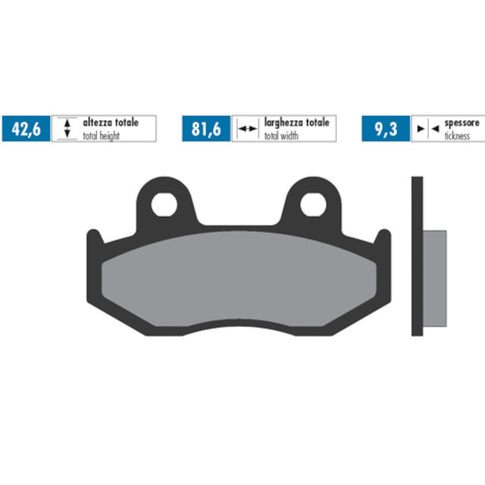 Pastillas de freno delanteras Honda SH 125 01-08 For Race Polini - orgánicas 174.0034