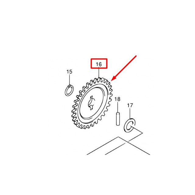 Piñón bomba de agua Suzuki DRZ 400 17461-29F00-000
