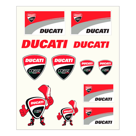 Set pegatinas 13x16 cm Ducati 1756007
