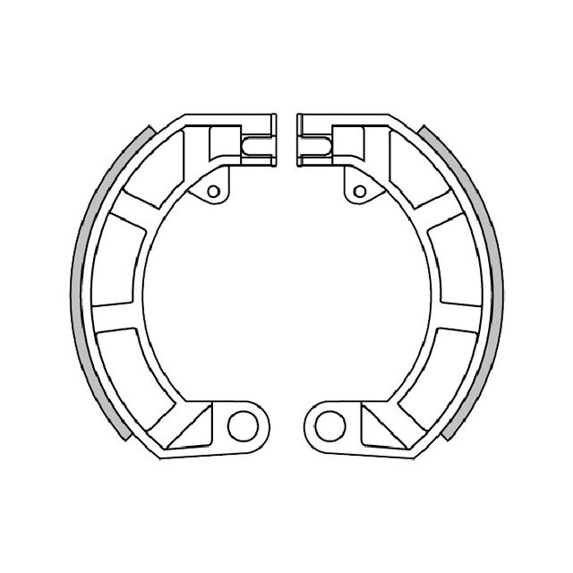 Zapatas freno trasero Vespa Primavera/Super/SL Polini For-Race 176.0159/R