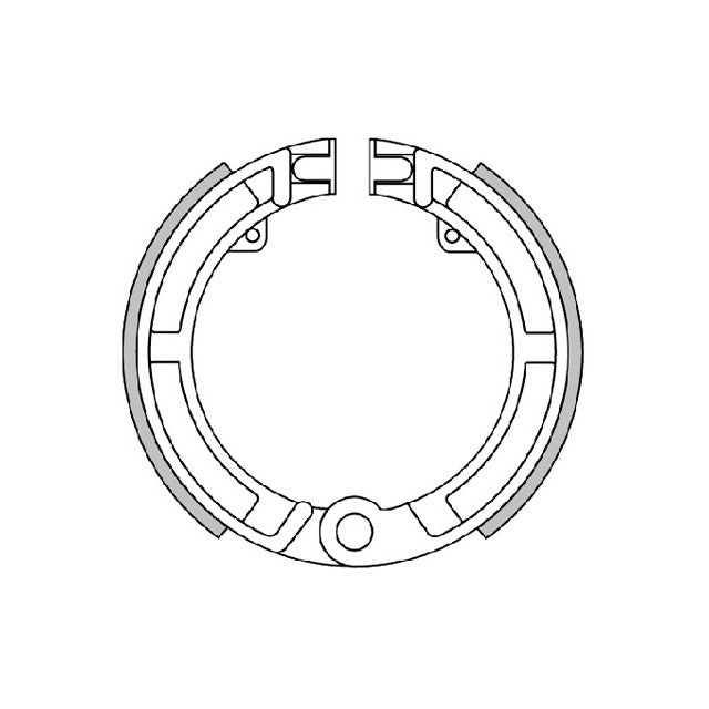 Zapatas freno delantero Vespa Primavera/Super/SL/llantas 8" Polini For-Race 176.0162/R