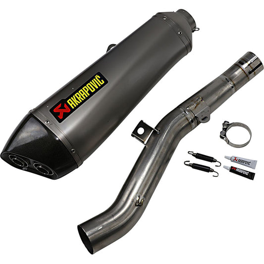 Échappement Akrapovic Slip-On Double Kawasaki GTR1400/Concours 08-17 (CE) titane-carbone