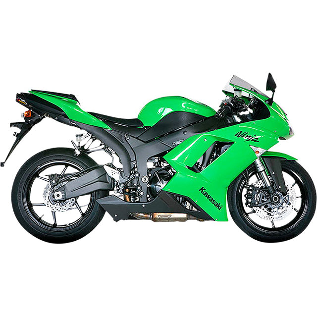 Escape Akrapovic Slip-On Line Kawasaki ZX-6R Ninja 07-08 (CE) titânio-carbono