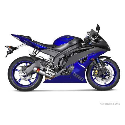 Escape Akrapovic Slip-On Line Estilo GP Racing Yamaha YZF-R6 06-20 - titânio