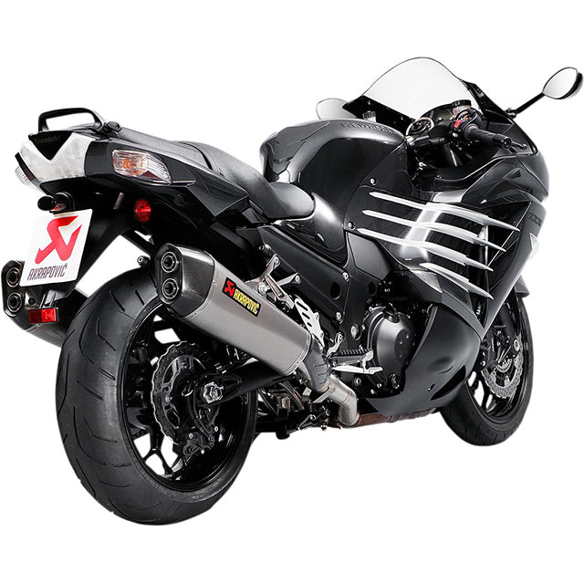 Escape Akrapovic Slip-On Duplo Kawasaki ZZR 1400 / ZX-14R >12 (CE) titânio-carbono