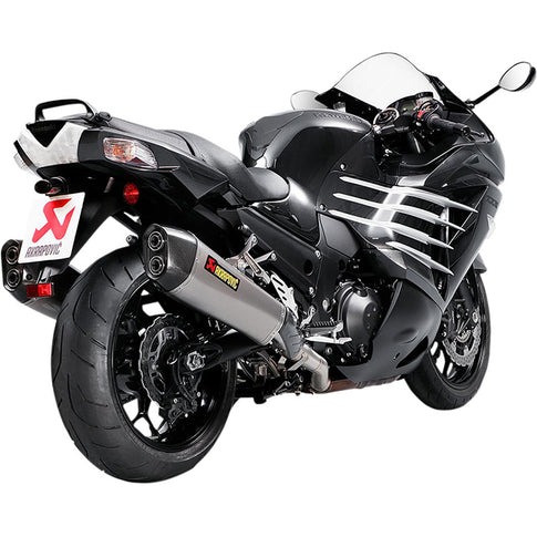 Escape Akrapovic Slip-On Duplo Kawasaki ZZR 1400 / ZX-14R >12 (CE) titânio-carbono
