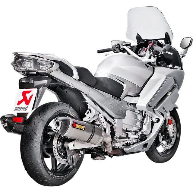 Akrapovic SlipOn Double Exhaust Yamaha FJR1300/EAS/E-Shift 13-20 (CE) titanium-carbon