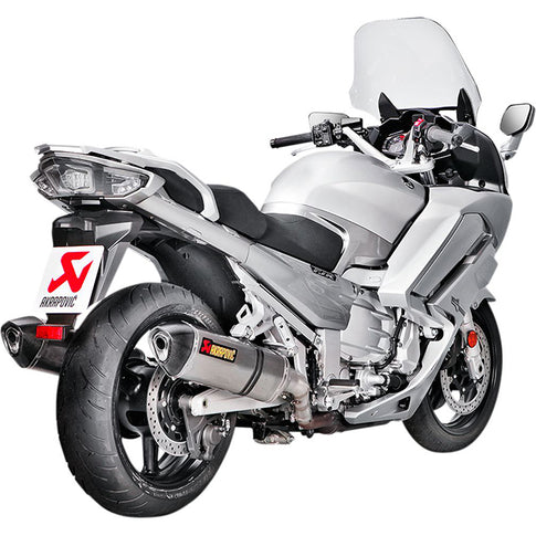Akrapovic SlipOn Double Exhaust Yamaha FJR1300/EAS/E-Shift 13-20 (CE) titanium-carbon