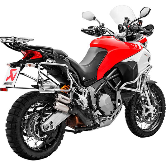 Silencieux Akrapovic Slip-On DobleGP Multistrada 950/1200 Enduro >17(CE) titane-carbone