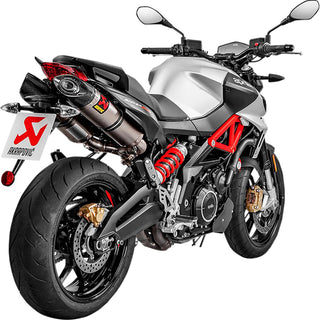 Échappement Akrapovic Slip-On Line Doble Aprilia Shiver 900 17-20 (CE) - titane
