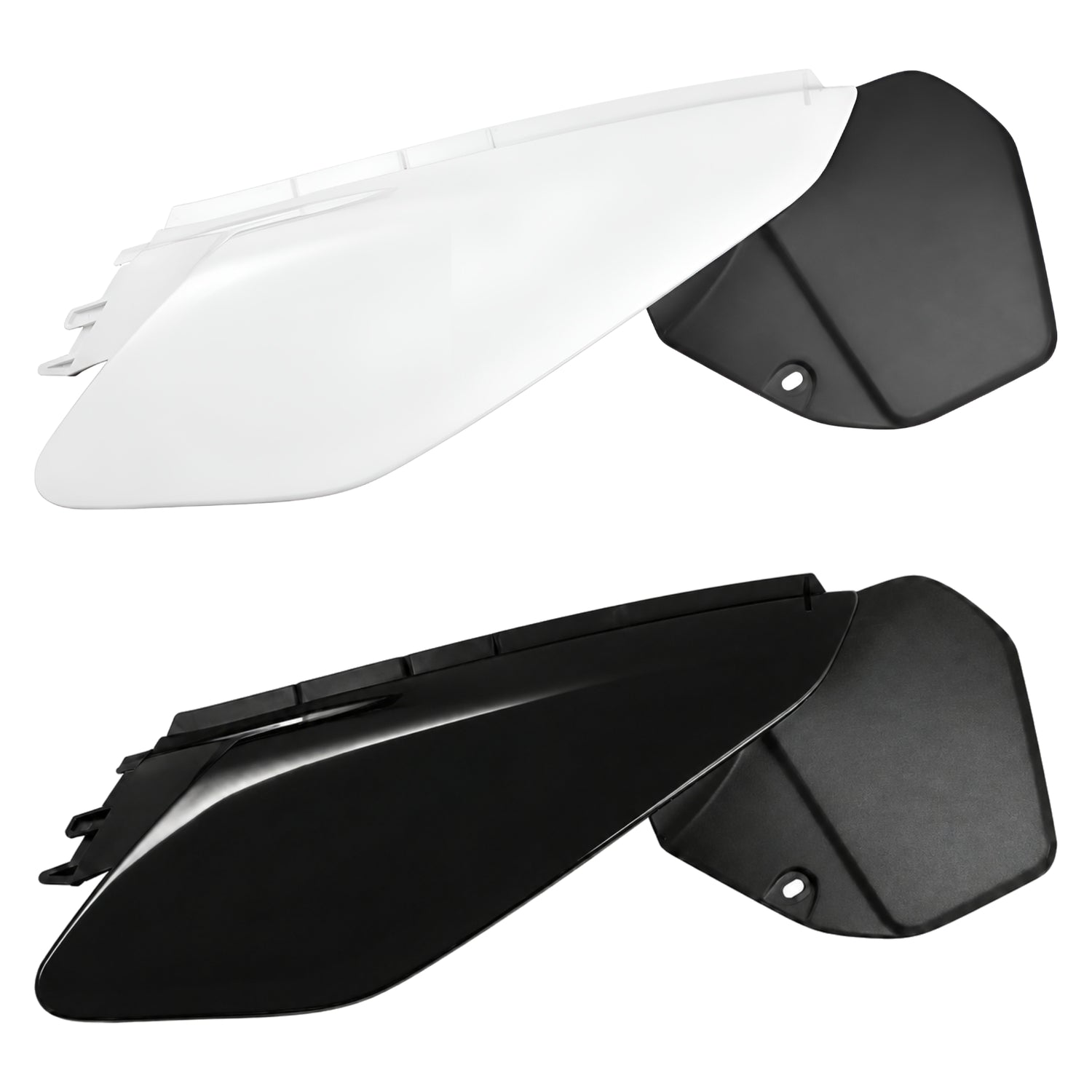 Portada tapa trasera derecha blanca / negra Yamaha DT 125 RE / X 04-06