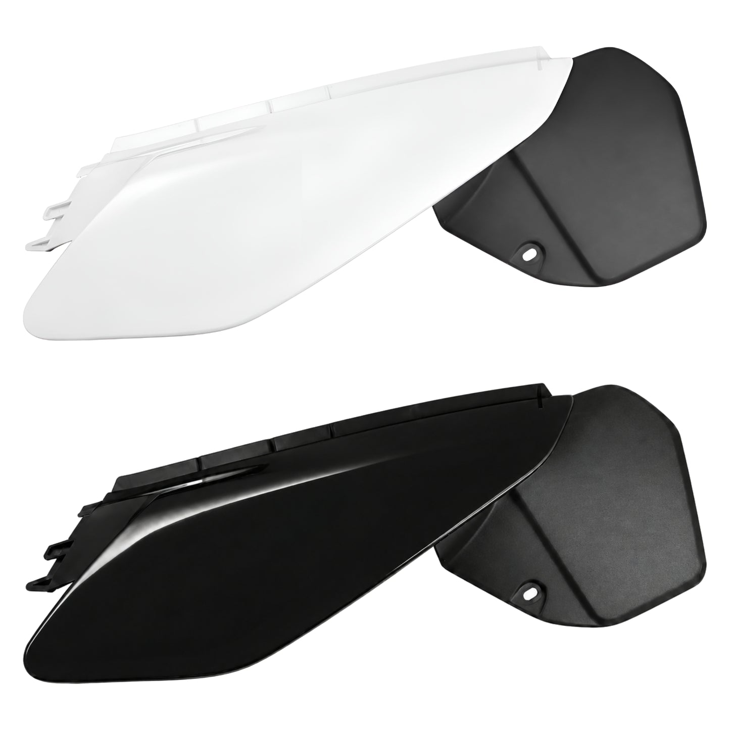 Portada tapa trasera derecha blanca / negra Yamaha DT 125 RE / X 04-06