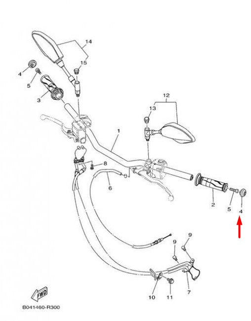 Contrapesos de manillar Yamaha N-Max 125/150 15-20