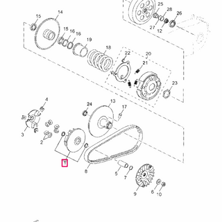 Variador Yamaha X-Max 125 16-18