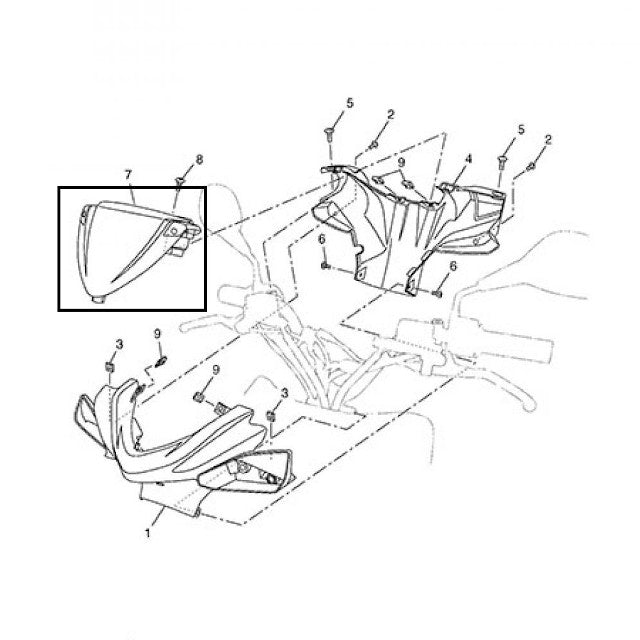 Tapa cubierta marcador Yamaha Aerox 13-16 1PHF621300P0
