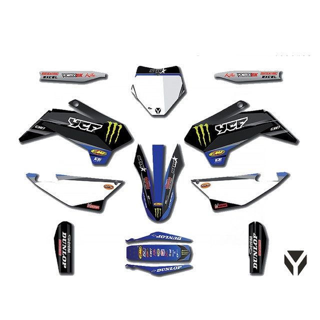 Kit de adhesivos Monster Energy Pitbike YCF Pilot / Factory 20-90-106