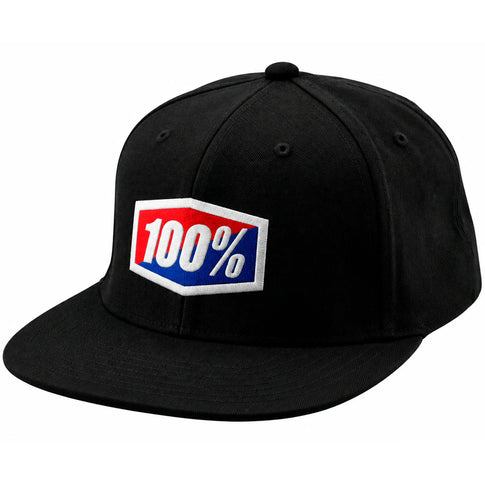 Gorra 100% Official Flexfit - Negro
