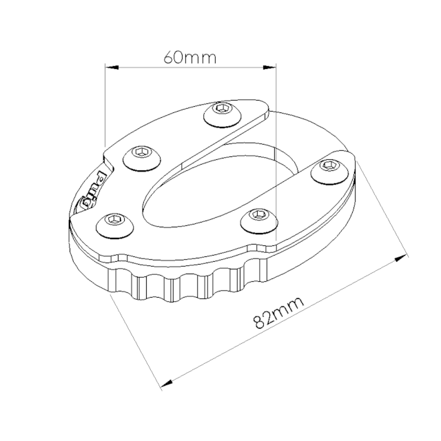 Extensión base caballete Kawasaki Z650 / Z900 17-21 Puig