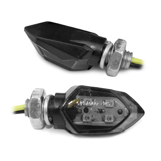 Clinton mini LED turn signals TNT - black (CE) 