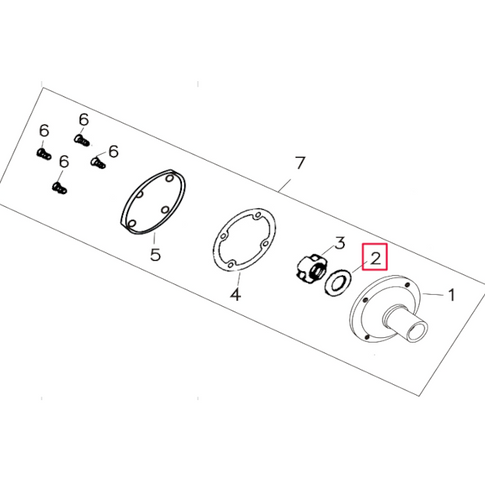 Arandela conica cigueñal Pitbike motor 150-3 YX 208-14-2