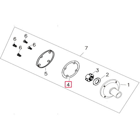 Junta papel volante inercia Pitbike motor 150-3 YX 208-14-4