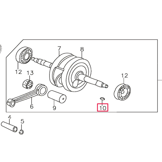 Chaveta encendido Pitbike motor 150-3 150-5 YX 208J001