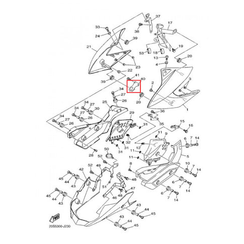 Soporte 4 Yamaha XJ6 20S-21843-00-00