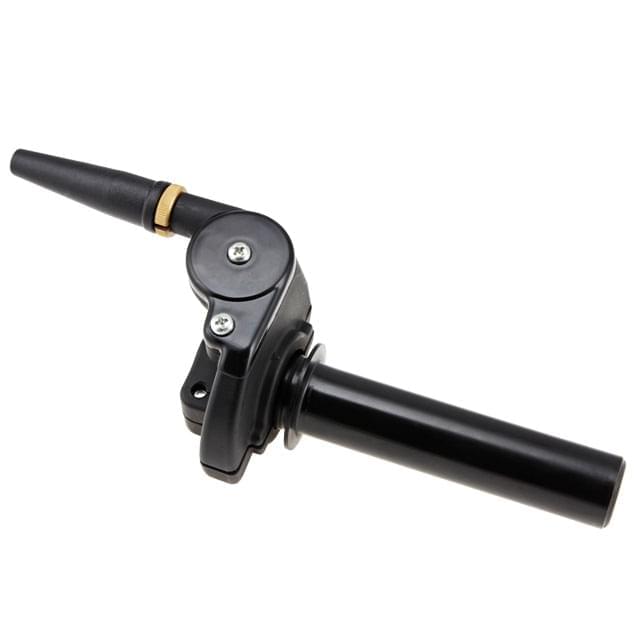 Mando de gas horizontal 36mm 66° Domino - negro