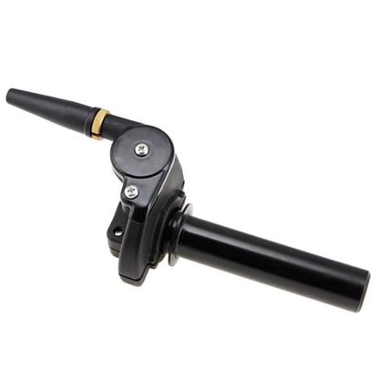 Mando de gas horizontal 36mm 66° Domino - negro