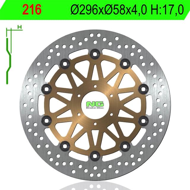 Disco de freno delantero Honda CBR 600 F / CBR 900 RR / VTR1000 F NG Brake Disc