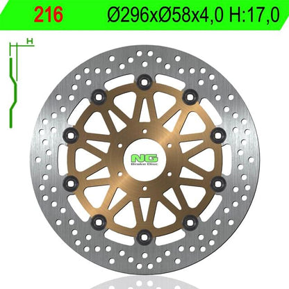 Disco de freno delantero Honda CBR 600 F / CBR 900 RR / VTR1000 F NG Brake Disc