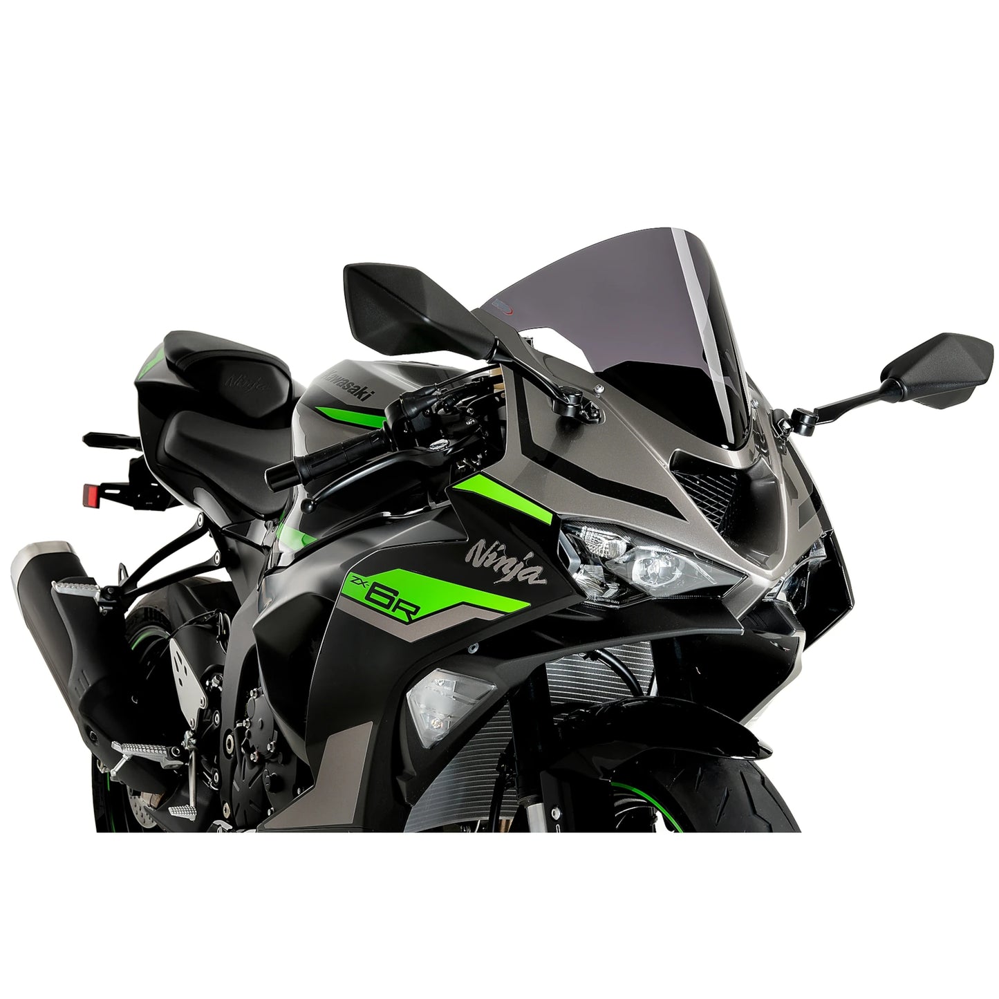 Bulle Puig R-Racer Kawasaki ZX-6R Ninja 24-26 fumé foncé
