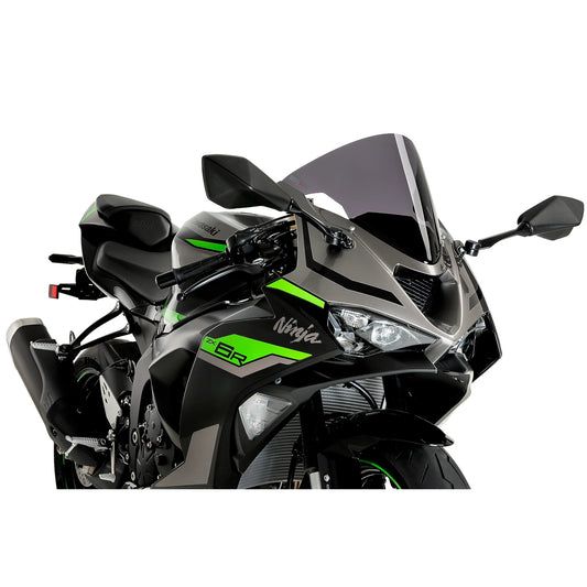 Puig R-Racer Windshield for Kawasaki ZX-6R Ninja 24-26 Dark Smoke