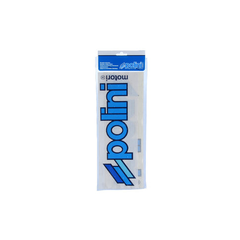 Autocollants Polini 34x11 cm contour bleu