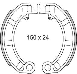 Zapatas de freno Vespa PK S/XL DN/IRIS/T5/TX/PX RMS