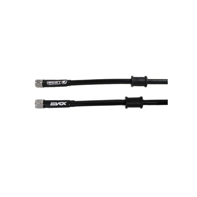Latiguillo metálico negro 1800mm tuercas cromadas Evok 225500053