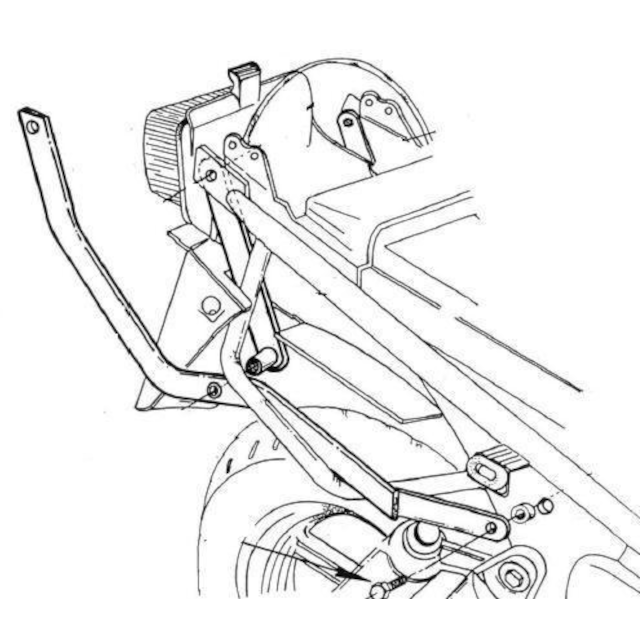 Soporte Maleta Monorack Monokey/Monolock Honda CB Seven Fifty 750 92-00 GIVI 232F