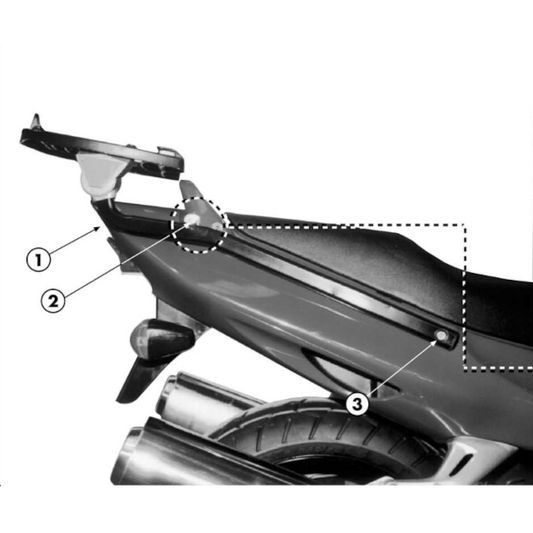 Soporte Maleta Monorack Monokey/Monolock Honda CBR XX 1100 97-09 GIVI 248F