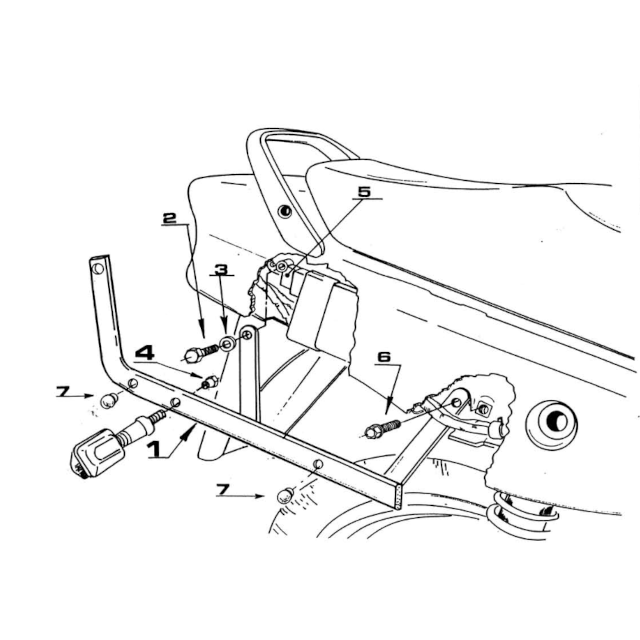 Soporte Maleta Monorack Monokey/Monolock Honda CB-S 500 97-05 GIVI 250F