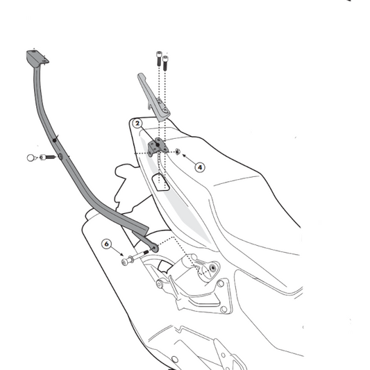Soporte Maleta Monorack Monokey/Monolock Honda CBS 1300 10-12 GIVI