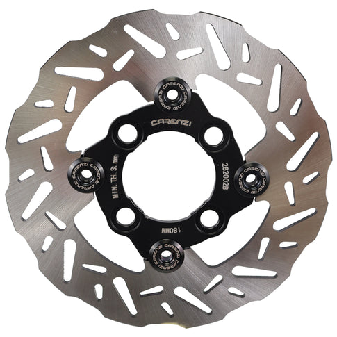 Brake disc Yamaha BW'S 50 04-16 / MBK Booster 50 99-16 floating front brake disc d.180mm Carenzi 