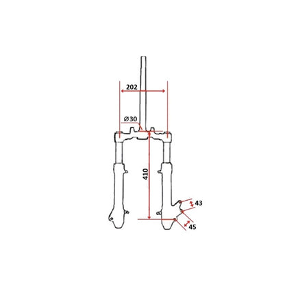 Forqueta Yamaha Aerox / MBK Nitro >03 TNT